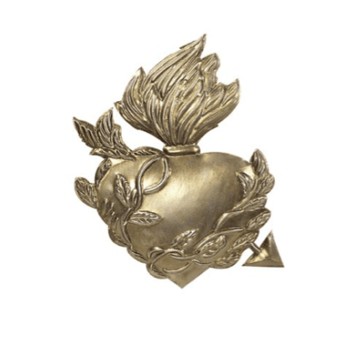 Silver Ex-voto - Model: Sacred Heart Heart arrow  - Sacred Art - by Boncoeurs