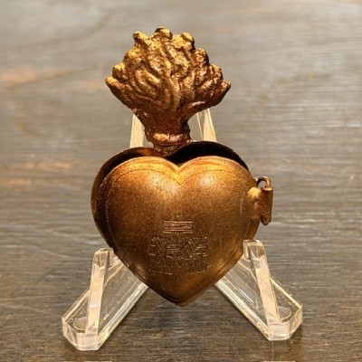 Boîte Coeur Ex-voto Doré - Modèle: Coeur sacré MONA par Boncoeurs