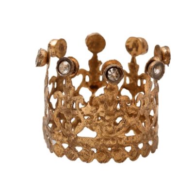 Mini rhinestone crown by Maison Boncoeurs