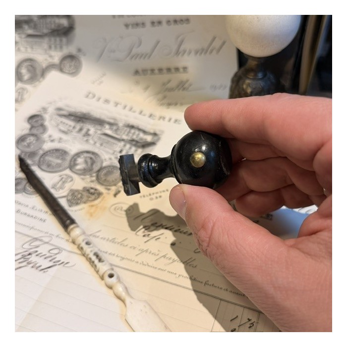 Antique manual desktop stamp - XXX