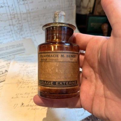M. BENOIT Pharmacy - Antique pharmacy bottle - Apothecary