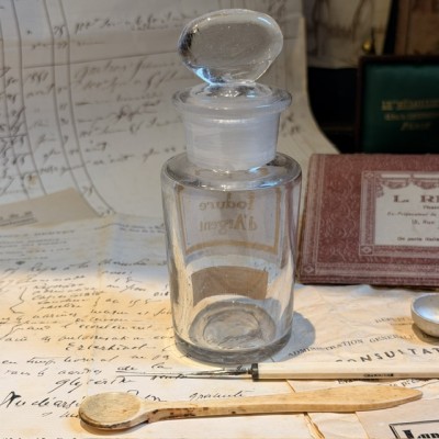 Iodure d'Argent  - Toxique - Flacon ancien de pharmacie