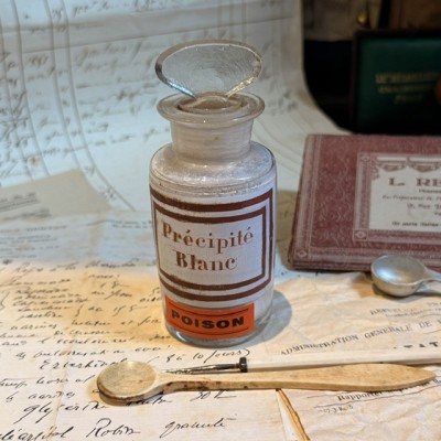 White Precipitate - Mercury pharmacy bottle