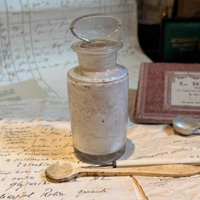 White Precipitate - Mercury pharmacy bottle