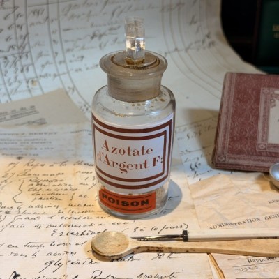 Silver nitrate pharmacy bottle
