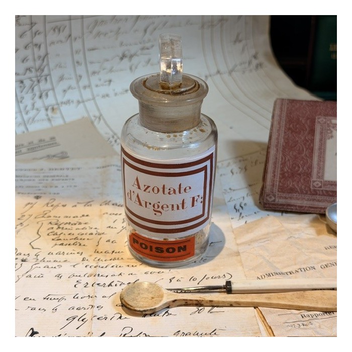 Silver nitrate pharmacy bottle