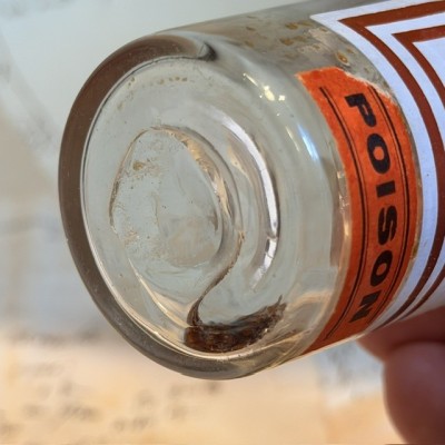 Silver nitrate pharmacy bottle