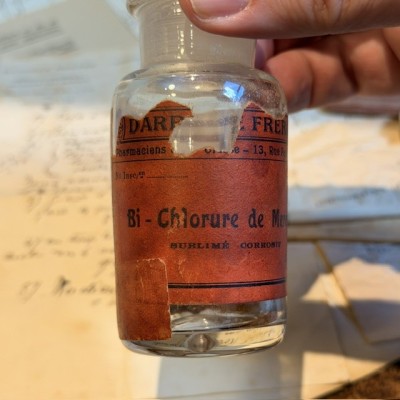 Corrosive sublimate pharmacy bottle