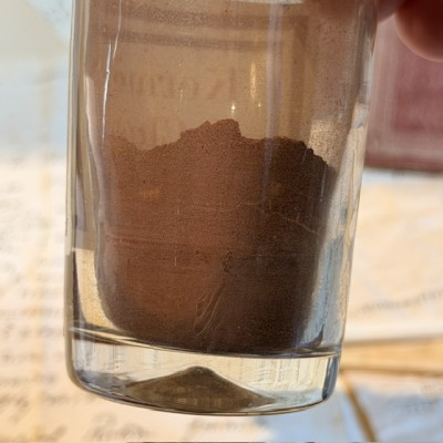 Kermes de Clusel - Antimony Sulfide - POISON cabinet - Antique pharmacy bottle