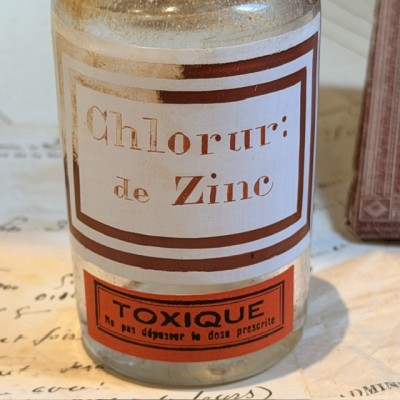 Flacon de pharmacie de Chlorure de Zinc