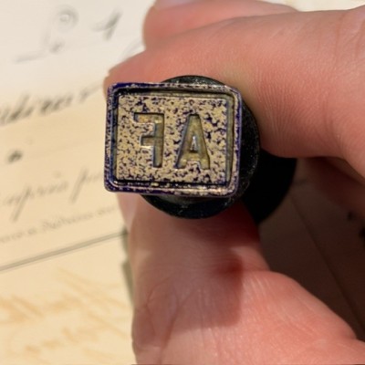 Wax Seal - Seal - Antique Stamp - AF - Late 19th – Early 20th century
