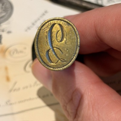 Wax Seal - Seal - Antique Stamp - C Monogram