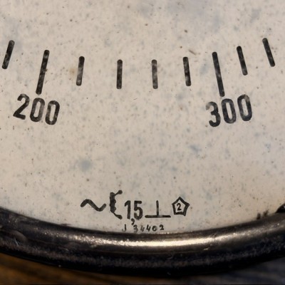 Industrial Ammeter - Industrial Dial for Vintage Industrial Electrical Panel