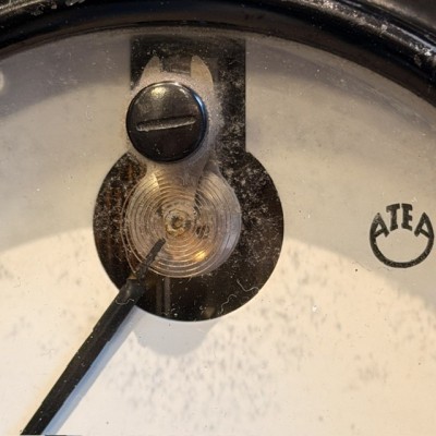 ATEA Panel-Mount Ammeter - Industrial Dial for Vintage Industrial Electrical Panel - 1920/1950