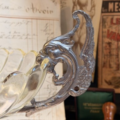 Coupe aux chimères néogothique - Centre de table fin XIXème siècle