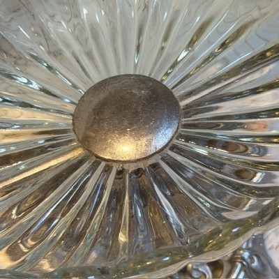 Silvered Spelter Chimera Centerpiece - 19th Century Gothic Table Bowl