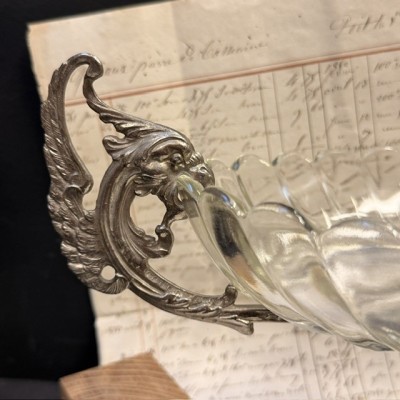 Coupe aux chimères néogothique - Centre de table fin XIXème siècle
