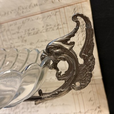 Coupe aux chimères néogothique - Centre de table fin XIXème siècle