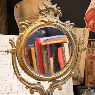 Miroir de toilette pivotant - Psyché Fin XIXème siècle Art Nouveau - 1900