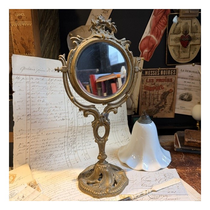Antique swivel vanity mirror - 19th-century - Art Nouveau mirror -1900