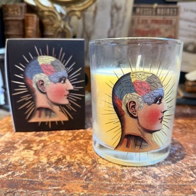 Scented glass candle - Phrenology