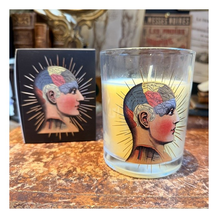 Scented glass candle - Phrenology