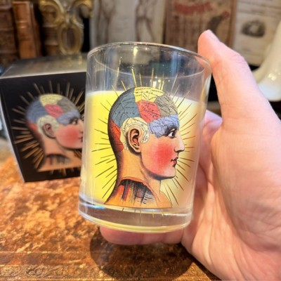Scented glass candle - Phrenology