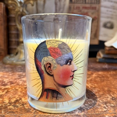 Scented glass candle - Phrenology