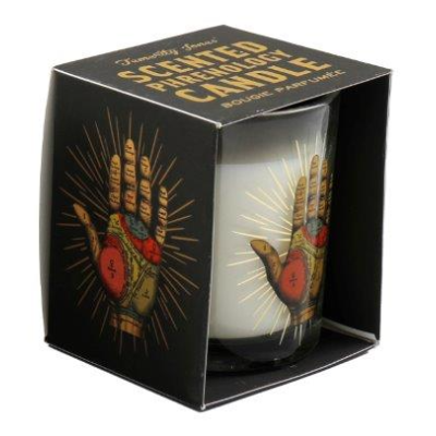 Scented glass candle - Palmistry