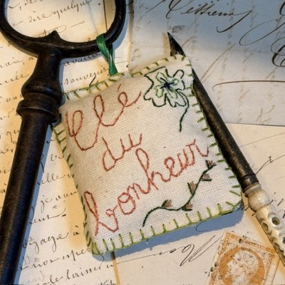 Large Key to Happiness by Marius in Paris - With its lucky charm lavender amulet